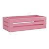 12.99 X 6.1 X 3.94in Wooden Storage Basket Multifunctional Pink Storage Crate Box for Bathroom
