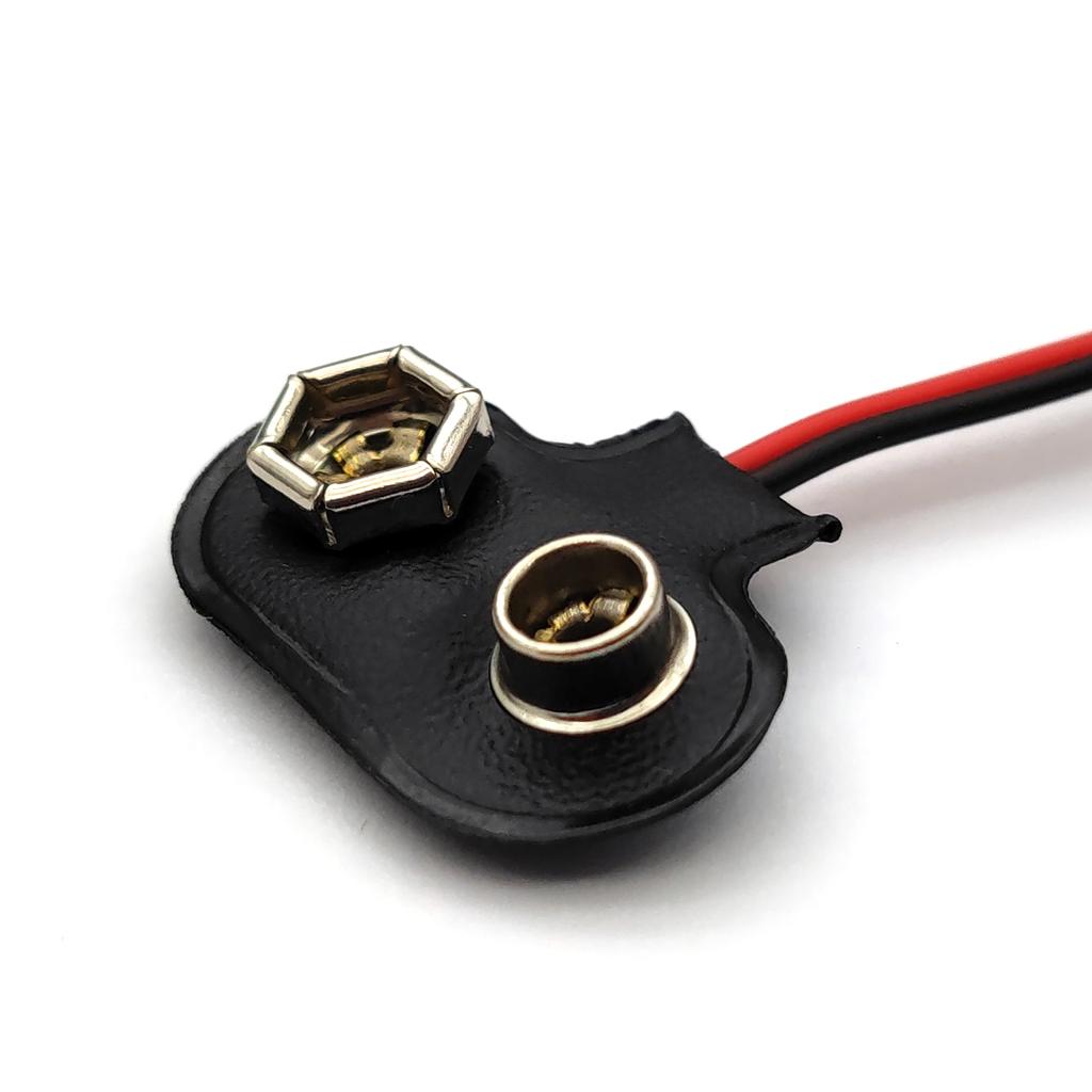 Clipsuri Baterie 9V 15cm Cablu Negru Roșu Conector de Conectare Cataramă 15CM