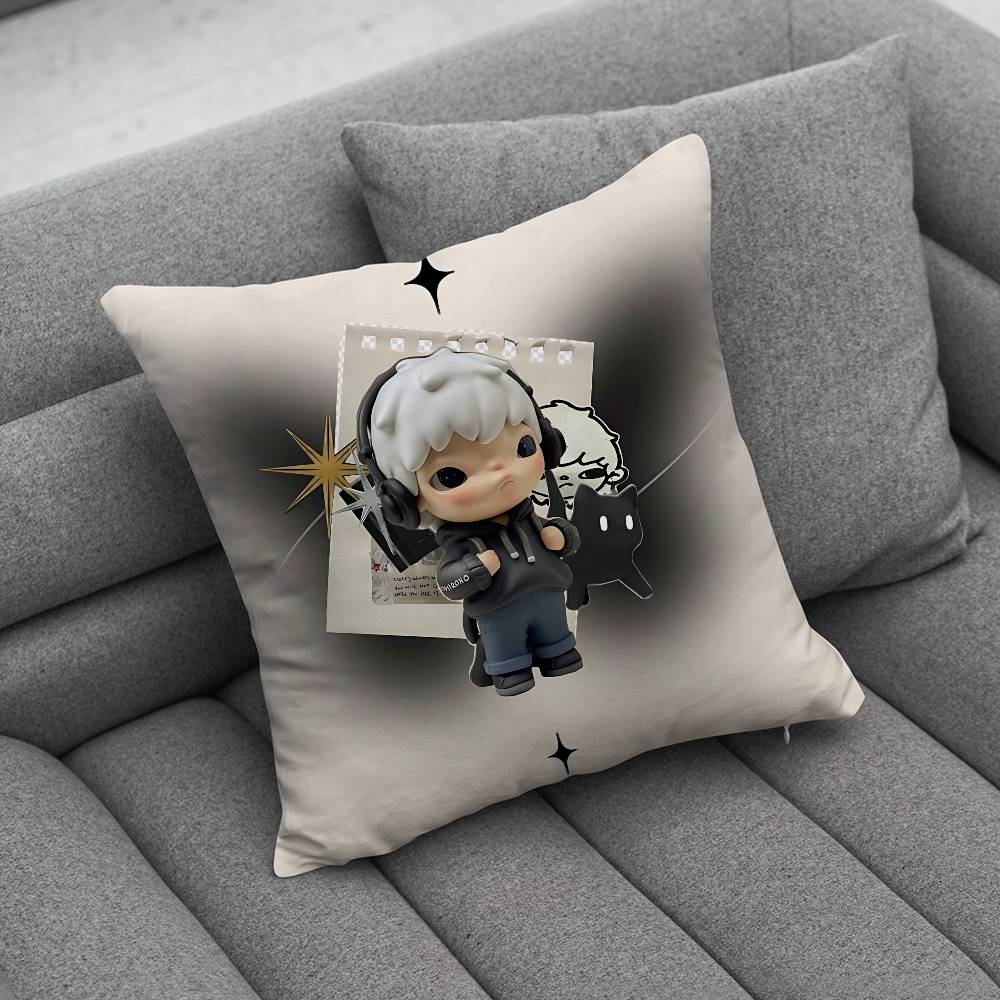Cartoon Doll HHironoS Pillow Case Pillow Case Living Room Sofa Cushion Cover Suitable For Home Bedroom Room Decoration