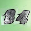 1PC Silver Carbon Fiber Arabic Numerals Motorcycle Stickers Waterproof Vinyl Decals for BMW KTM YAMAHA Kawasaki Suzuki Honda