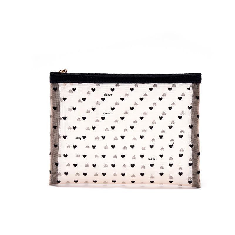 Síťovaná cestovní a kosmetická taška - Průhledná, víceúčelový úložný prostor na toaletní potřeby a make-up