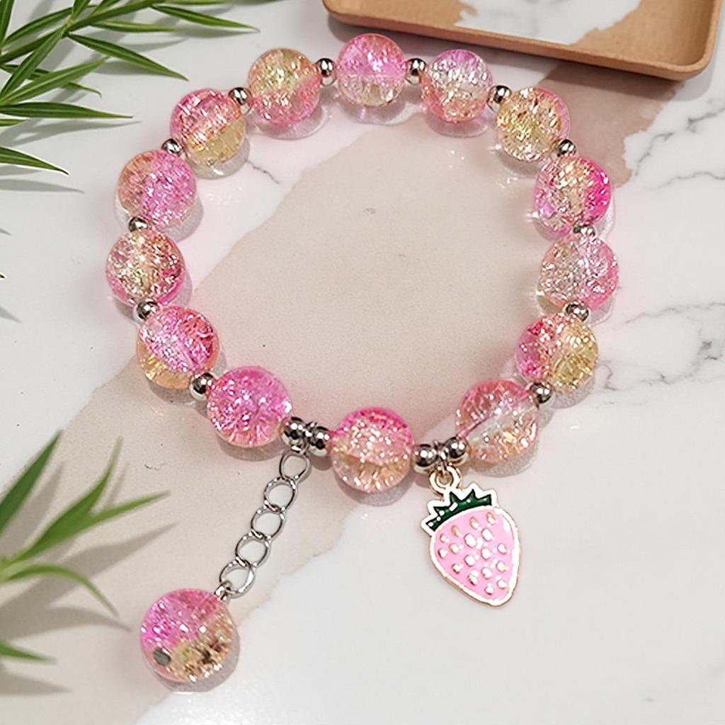Butterfly Love Flower 10mm Handmade Beaded Bracelet - Original, Personalized, Exquisite Jewelry Gift for Friends and Newcomers