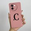 For Vivo V30e Case Vivo V30E 5G V2340 V2339 Phone Case Cute Initial Letters ShockProof Matte Silicone Soft Protective Back Cover