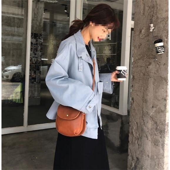 2025 Autumn/Winter Korean Style Loose Short Jacket for Female Students - Harajuku & Hong Kong Style Versatile Windbreaker.