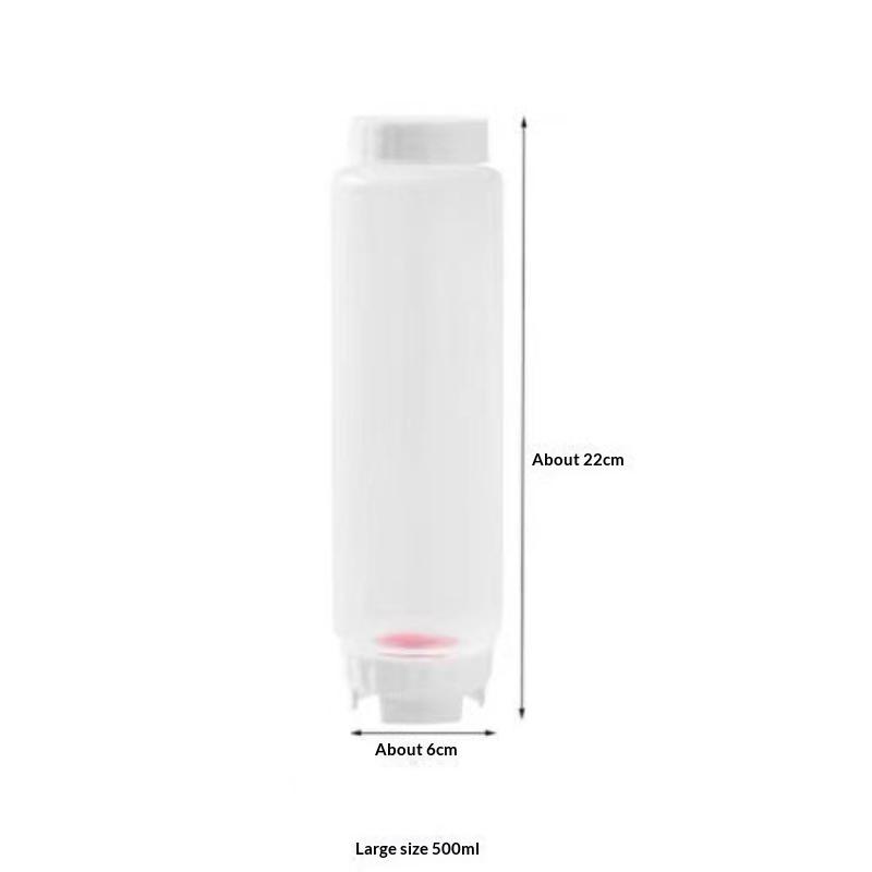 Squeeze Sauce Bottles BPA Free Double Nozzle Leak Proof Food Grade Plastic Reusable Dispenser for Picnic Camping