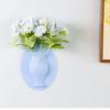 Silicone Small Vase Living Room Decoration Wall Sticker Cute Trumpet Flower Arrangement Cultivation Flower Pot Net Ornament
