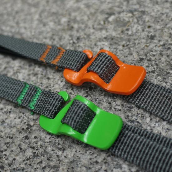 Kempingový popruh Nastavitelné těžké šňůry s kovovými háčky Vysokopevnostní šňůry na zavazadla pro venkovní použití
