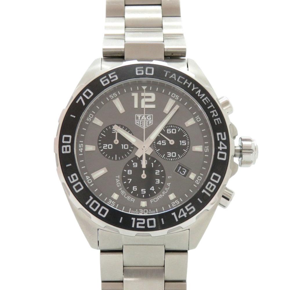 Used AUTHENTIC TAG HEUER CAZ1011 Formula 1 Gray Silver SS Ceramic Quartz Wristwatch