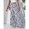 2026 Summer New Printed Wide-Leg Pants, Fashionable and Elegant Vacation Style, Elastic Waist Wide-Leg Long Pants for Women