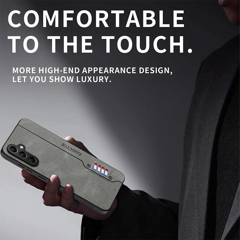 For Samsung Galaxy S25 5G Skin Feel Leather Phone Case Soft Back Cover Funda For Galaxy S25 Protector