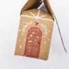 5Pcs Merry Christmas Gift Boxes House Shape Kraft Paper Candy Cookie Bags Packaging Boxes Christmas Tree Pendant Party Decor