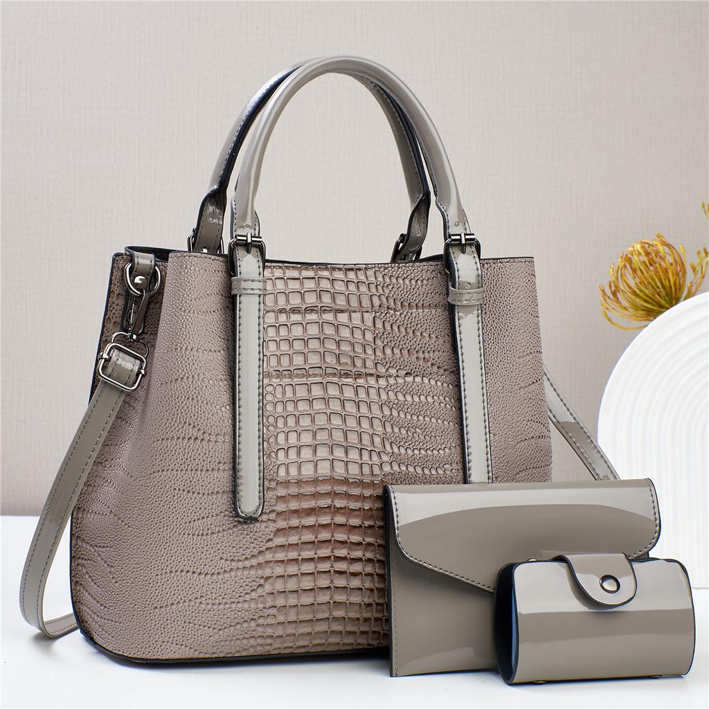 Elegant Fashion Crocodile Pattern Shoulder Crossbody Bag For Women In Stylish Colors