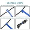 Flexible Cable Organizer Winder, Wire Ties Cable Protector Tape, Universal Phone Charging Cord Storage Manager