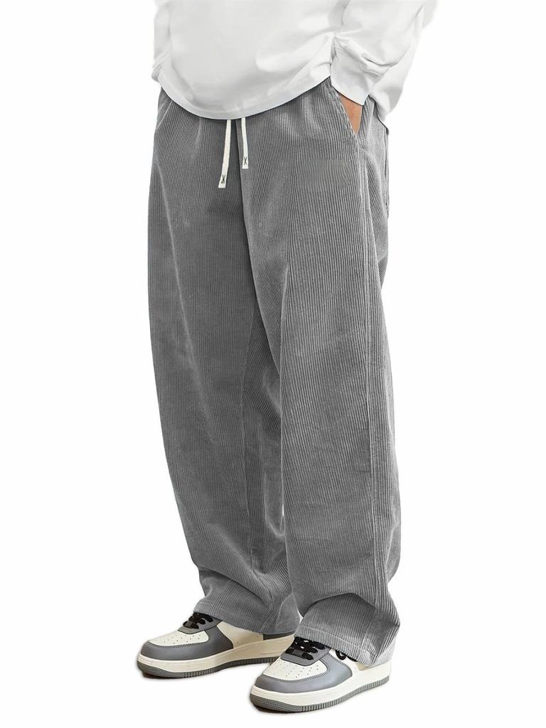 Popular New European and American Loose and Comfortable Sweatpants Corduroy Men's Casual Pants