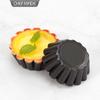 Xuechu 2.5" Non-stick Corrugated Egg Tart Molds, Set of 12, Round Bottom