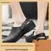 Men's 2025 Black Summer Chef Shoes - Non-slip, Backless, Large Size Kitchen Work Footwear