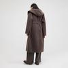 broadcast Women's Vintage Hooded Long Wool Coat