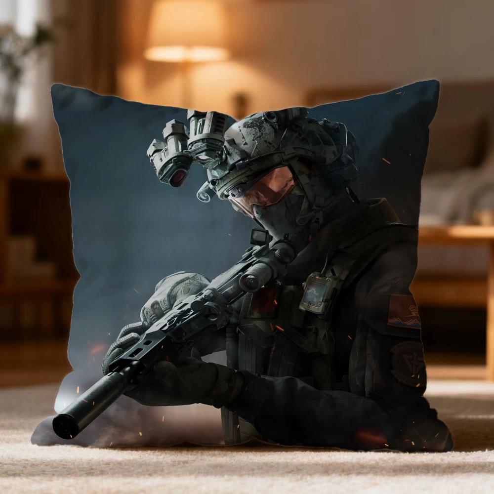 Fashion DDelta Forceer Cushion Cover Soft Washable Pillow Case Multi-Scene for Couch Bed Travel Office Use