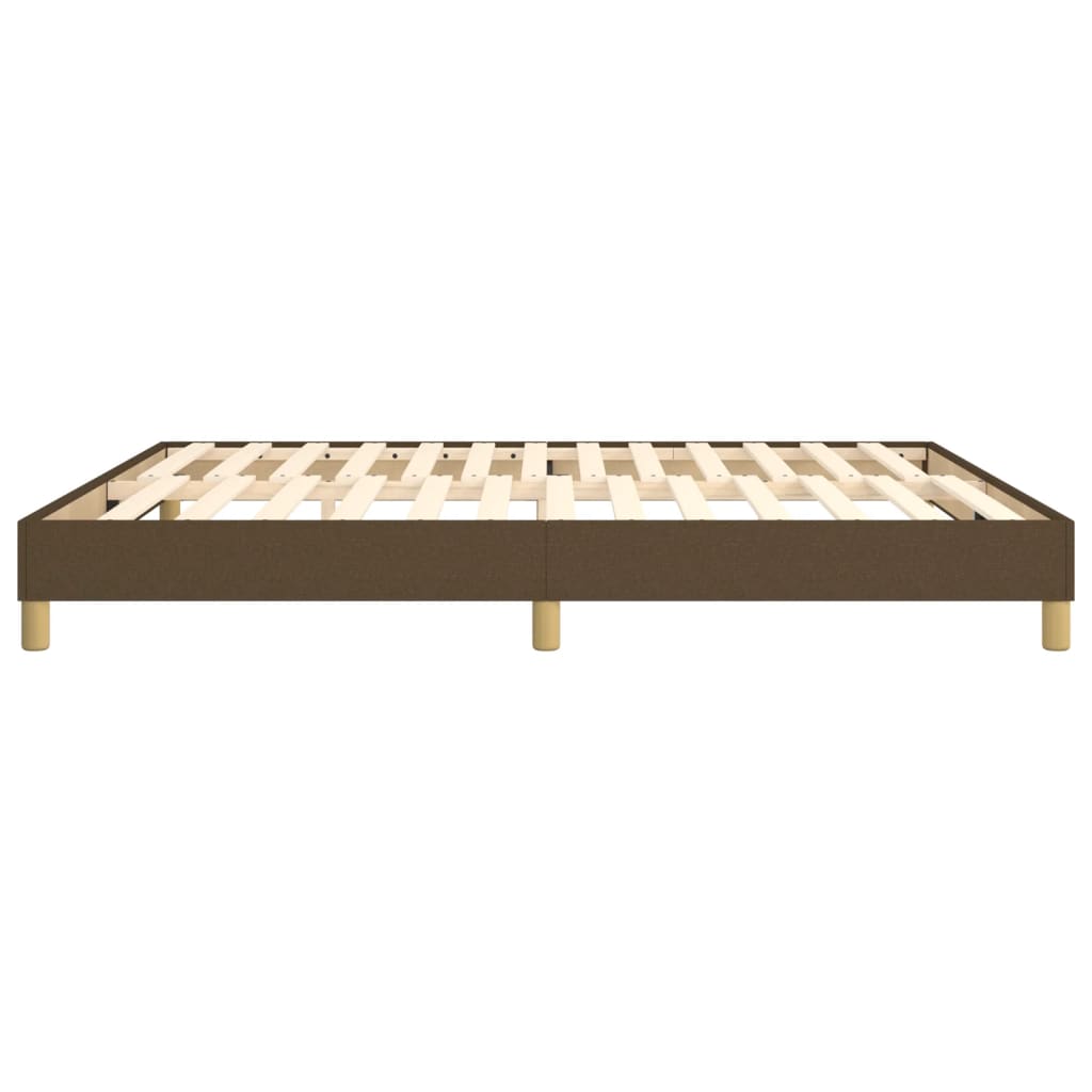 Vidaxl Bed Frame Without Mattress, Dark Brown, 160X200 Cm, Fabric