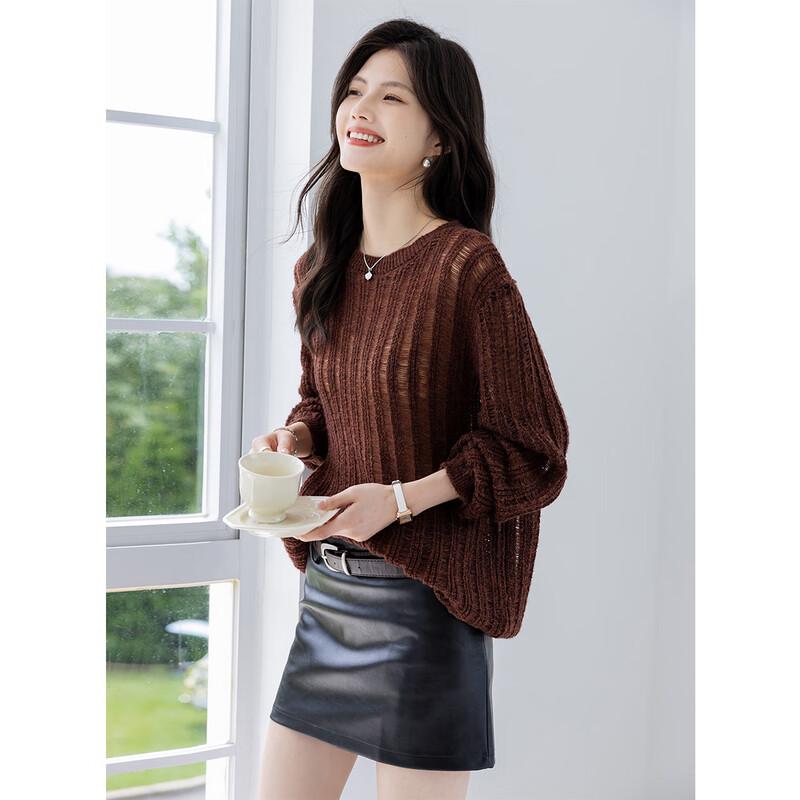 Mokana Women's Urban Casual Long-Sleeve Knit Sweater