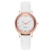 Arabic Dial Watch Women's Casual Leather Band Analog Quartz Watches