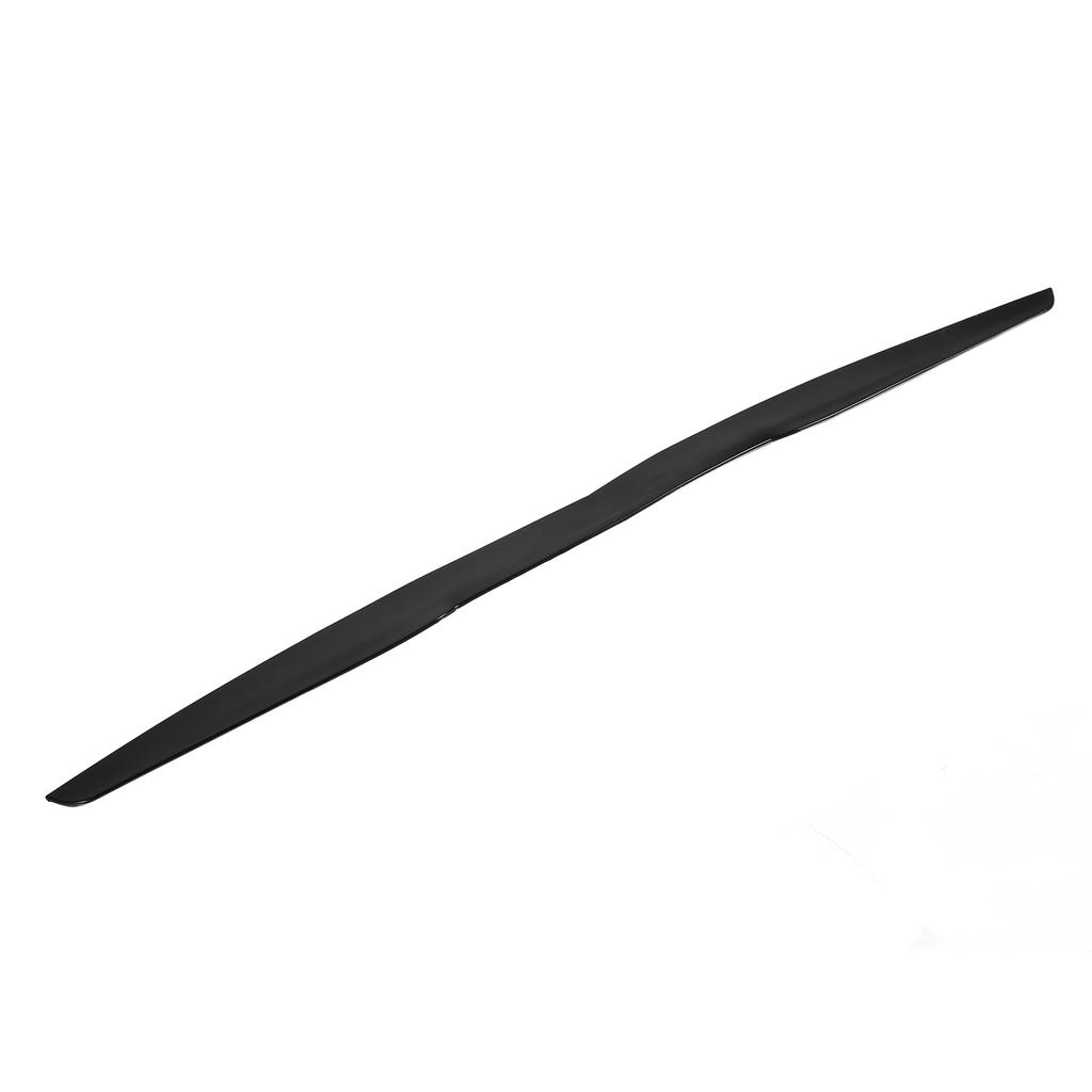 Rear Trunk Spoiler 113.5x7cm Rubber Black Universal Exterior Trim for Automobile