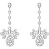 Crown Water Drop Tassel Earrings Light Luxury High-end Earrings Long Elegant Earrings