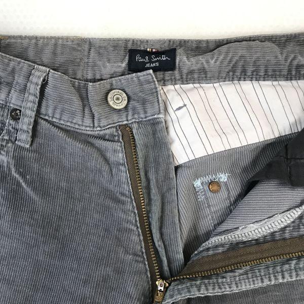 Made In Japan Paul Smith Jeans Corduroy Flare Pants Men 31 L81 Gray Denim cBH539(USED)