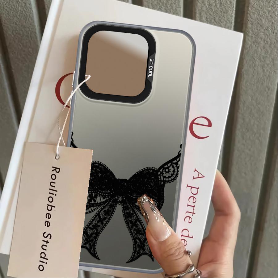 Back Phone Cover Case for Xiaomi Redmi Note 14 11s Note 13 Pro Plus 12s 11 12 Pro Retro Black Lace