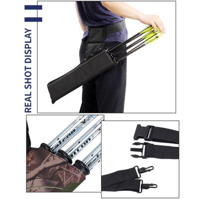 Carquois en tissu Oxford réglable, sac de tir à l'arc, conception Durable à trois tubes, support de flèche, accessoires de sport