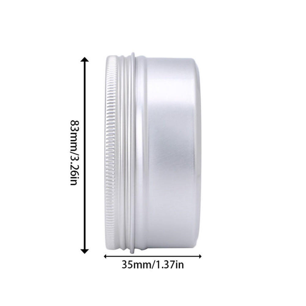 180ML Aluminium Empty Cosmetic Pot Jar Tin Container Box Screw Lid Craft