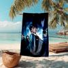 proof beach towel with Harry Potter pattern - soft,absorbent,quick-drying,machine washable - perfect for swimming,camping,bathing