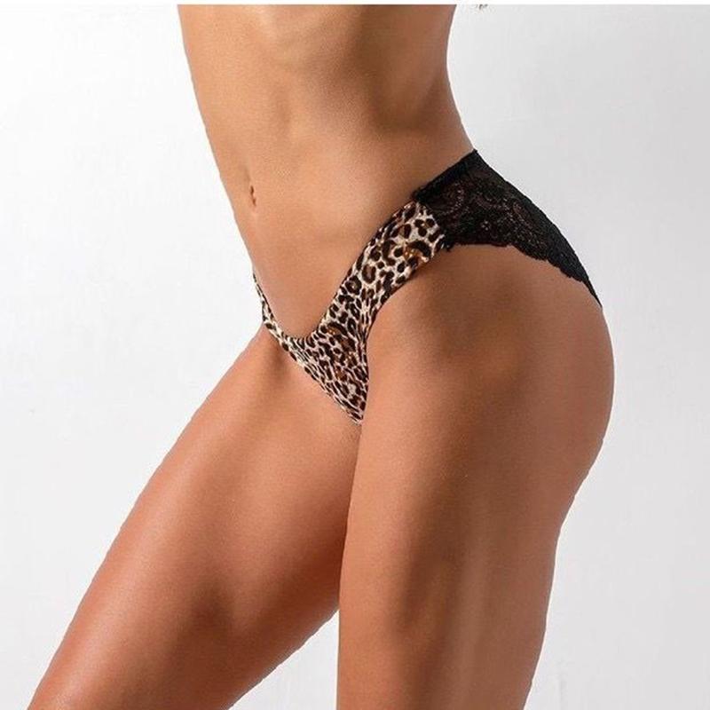 Intimo Donna Senza Cuciture Stampa Leopardo Intimo Donna Sexy Pizzo Nero Floreale Mutandine Senza Cuciture 3 pz/set