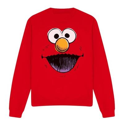 Sesame Street Unisex Adult Retro Elmo Sketch Sweatshirt