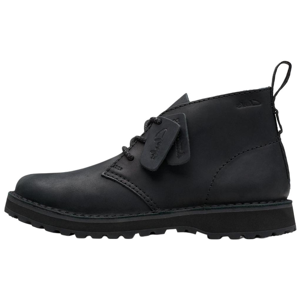 Clarks Leather Fashion Trend Ankle Boots Men boots Black 26179716