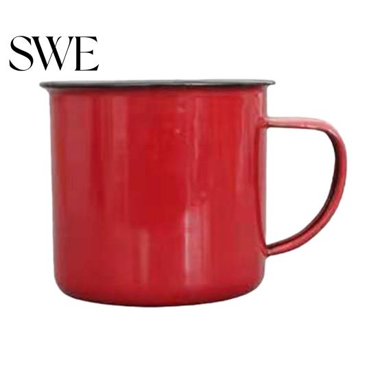 Water Mug 120/240/350/500ML Vintage Enamel with Handle Heat-resistant Large Capacity Cup Tea Milk Coffee Drinking Retro Decoration Scratch-resistant