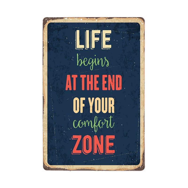 Cute Life Slogan Metal Sign Retro Tin Plaque Vintage Family Iron Poster Wall Art Bar Cafe Man Cave Bedroom Home Decor 20*30CM