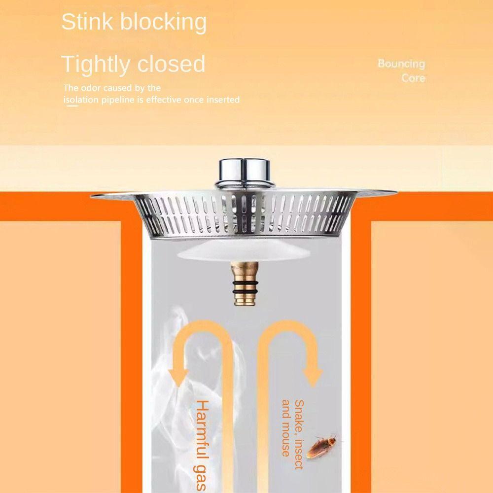 Anti-blocking Kitchen Sink Strainer Floor Drain Plug Food Waste Catcher Durable Mesh Trap