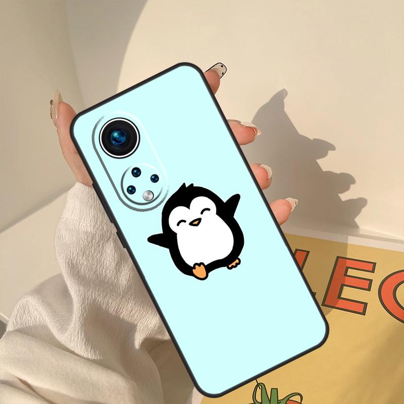 Cartoon Penguin Case For Honor Magic 5 6 7 8 Pro Cover For Honor 400 200 Lite 50 70 90 X8a X8b X9a X9b X9c