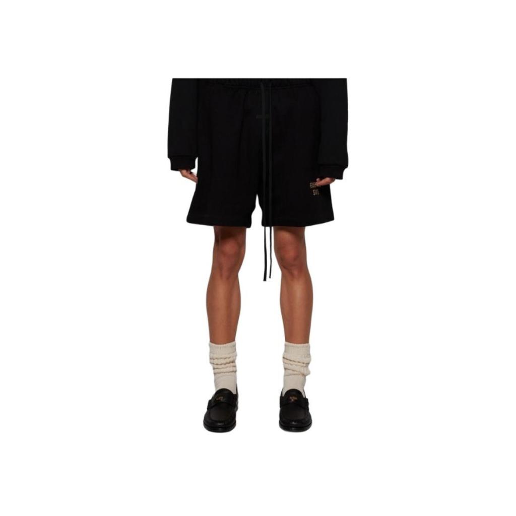 Fear of God Essentials Fleece Soccer Short Black Men Bottoms 160BT242000F