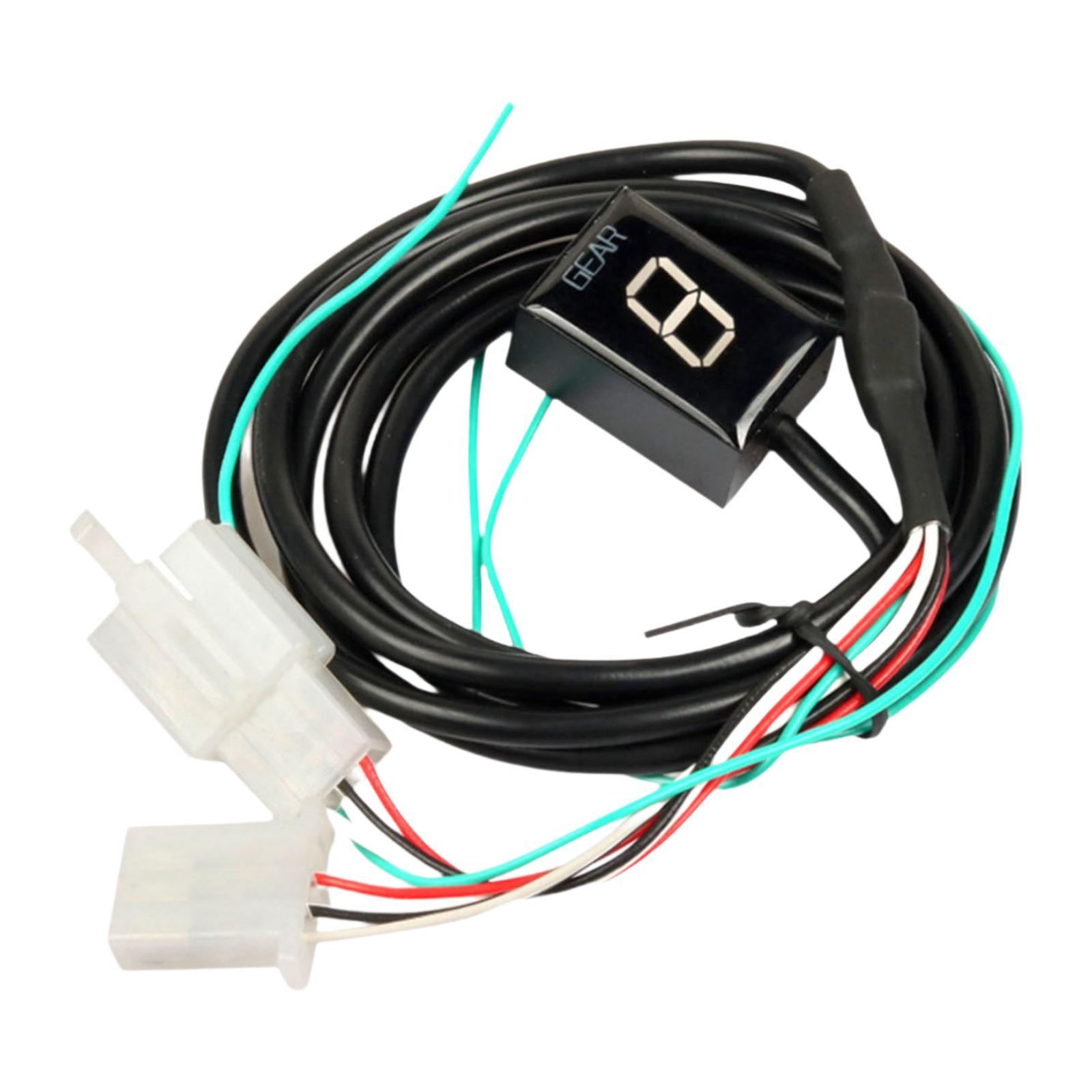 

Waterproof Motorcycle Gear Indicator LED Display 6 Speed Shift Lever Sensor PP Material for Road Riding