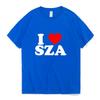 I Love SZA Good Days Letter Print T-shirt Cotton Men Women Hip Hop T Shirt Rapper 90s Vintage Short Sleeve Tees Teen Streetwear