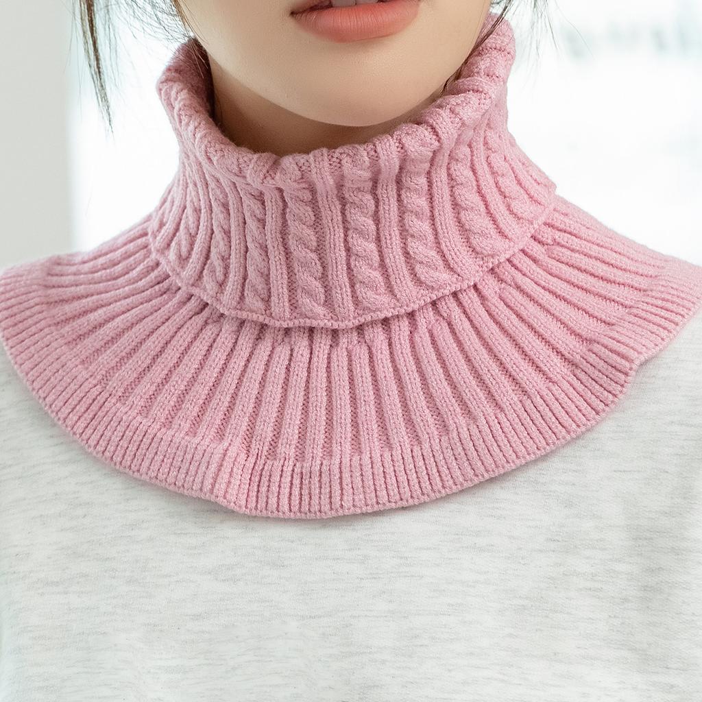 New Detachable Knitted Turtleneck Fake Collar For Women Neck warmer Autumn Winter Warm Cover Head Neck Knitting False Collar