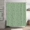 Green Dog Print Shower Curtain Pet Bathroom Decor for Home Decoration Waterproof Fabric Curtains Suitable for Kitchen Bathrooms
