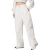 Nike Casual Pants Women's Ecru Moderate Straight Fit Pants HQ9194-133