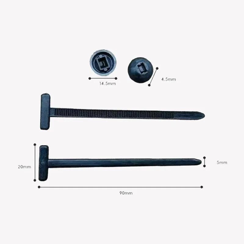 Universal Nylon Cable Tie Buckle Pin and Button Zip Self-Locking Ties Fixed Cables Tie Wire Fastening Straps