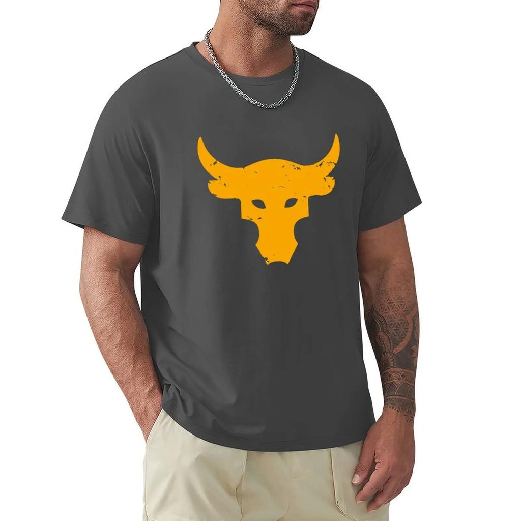Koszulka Brahma Bull The Rock Project Siłownia Męska Z Okrągłym Dekoltem 100% Bawełna Koszulki T-shirt Top