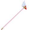 Cardcaptor Sakura Cosplay Wand: Sakura Kinomoto Star & Bird Head Telescopic Staff Figurine