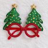 Christmas Plastic Glasses Frame, Merry Xmas Party Costume Eyeglasses, Funny Photo Booth Props, Christmas Decorations for Adults and Kids