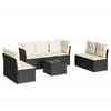 VidaXL Salon de Jardin avec Coussins 8 pcs, Canapés avec Pieds Réglables, Ensemble de Meubles d'Extérieur Patio Terrasse, 3249255